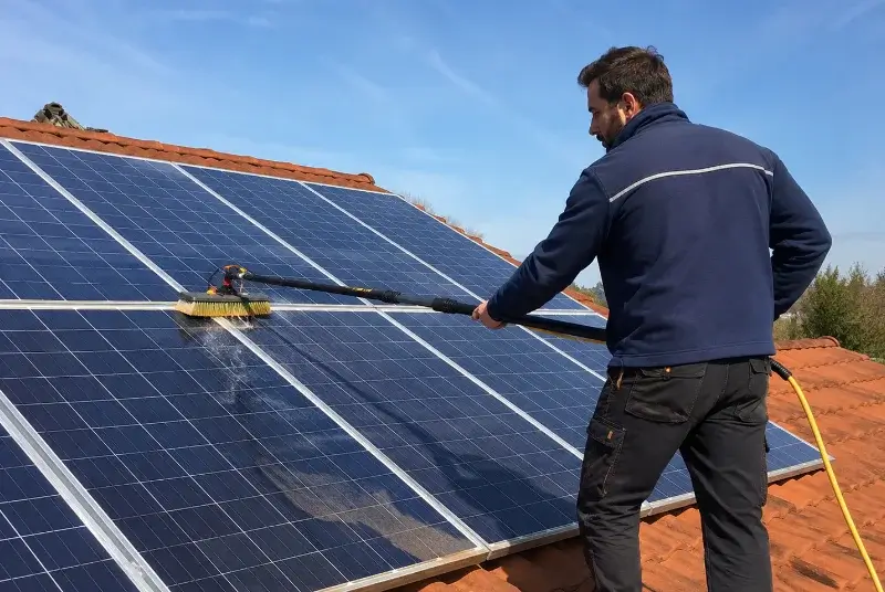 Nettoyage et entretien de panneaux solaires à Pujo-le-Plan